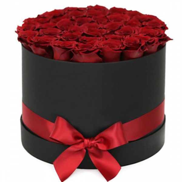  Antalya Çiçek Gönder 41 Adet Kırmızıgül Siyah kutuda Arajman