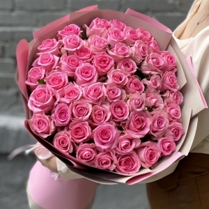  Antalya Çiçek Siparişi - 51 Adet Pembe  Gül Buketi